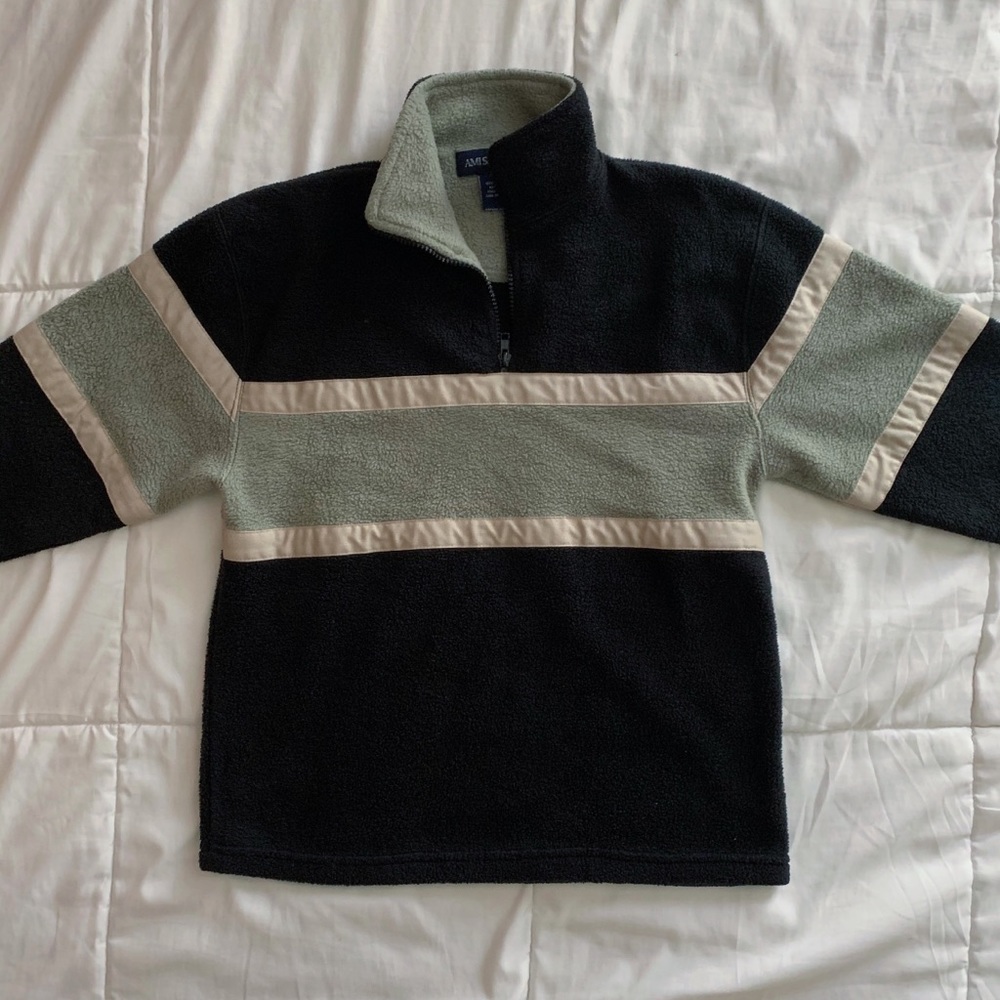 Vintage half zip fleece sweater